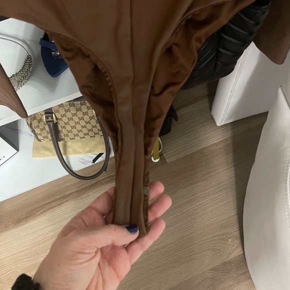 Naked Wardrobe Drip Drip Faux Leather Body Suit - Picture 4 of 5